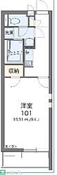 クレイノシャンティ浦和 1Kの間取図画像