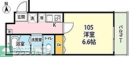 センターヴィレッジ南与野 1Kの間取図画像