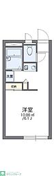 レオパレスプラティA 1Kの間取図画像