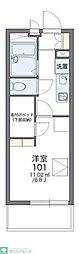 レオパレスつくば 1Kの間取図画像