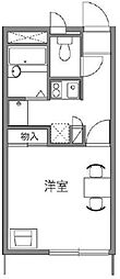 レオパレスアフロディーテ 1Kの間取図画像