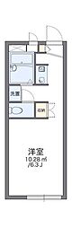 レオパレスパーシル 1Kの間取図画像