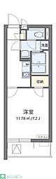 レオパレスクレイノほっと熊谷 1Kの間取図画像