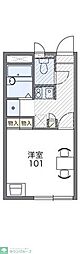 レオパレスウタガワ2 1Kの間取図画像