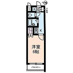 ドーチェスター大宮 1Kの間取図画像