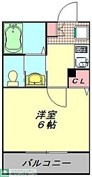 蓮田市東4丁目アパート 1Kの間取図画像