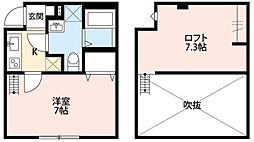 セ・ルーニア岩槻 1Kの間取図画像