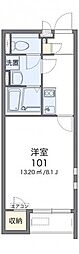クレイノサンマルボ 1Kの間取図画像