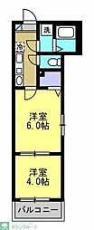 BestStage大間2丁目1 2Kの間取図画像