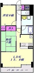 ロマーナ伍番館 2LDKの間取図画像