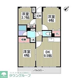 グランパレス小熊 3SDKの間取図画像