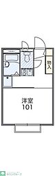 レオパレスハイマート 1Kの間取図画像