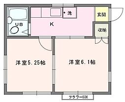 サンコーポ 2Kの間取図画像