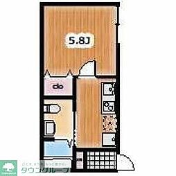 FOREST IWATSUKI 1Kの間取図画像