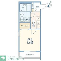 J-Maison北大宮 1Kの間取図画像