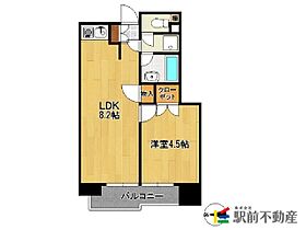 福岡県久留米市篠山町12-3（賃貸マンション1LDK・8階・37.27㎡） その2