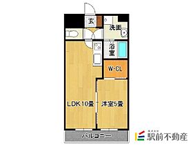 カーサヴェルデ宮ノ陣 602 ｜ 福岡県久留米市宮ノ陣4丁目7-20（賃貸マンション1LDK・6階・41.00㎡） その2