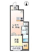 センターフィールド 105 ｜ 福岡県久留米市宮ノ陣6316-6（賃貸アパート1LDK・1階・36.48㎡） その2