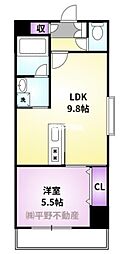 アリエッタ 1LDKの間取図画像