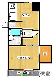 ウィン・グランデ国分 1DKの間取図画像