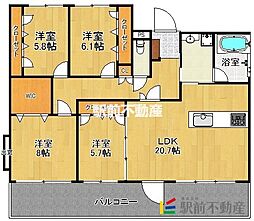 プリマヴェーラ花の木 4LDKの間取図画像