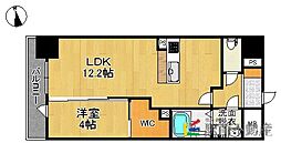 レジェンド・ソーラー宮ノ陣 1LDKの間取図画像