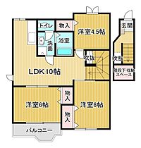 アウローラV 203 ｜ 徳島県徳島市川内町北原182番地（賃貸アパート3LDK・2階・65.57㎡） その2