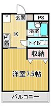 カレッジハウス北野1 2B ｜ 徳島県鳴門市鳴門町三ツ石字南大手14-16（賃貸マンション1K・2階・23.04㎡） その2