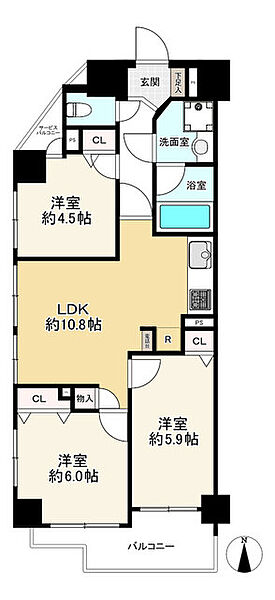 間取りを拡大表示