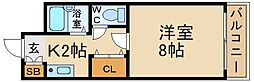 リブレ・ハウス 1Kの間取図画像