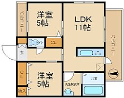 グランソワール 1SLDKの間取図画像