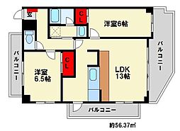 間取図画像 2LDK