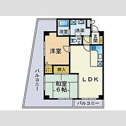 ウェルス春日 2LDKの間取図画像