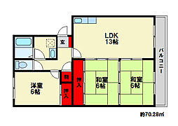 間取図画像 3LDK