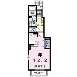ユニゾン染原 ワンルームの間取図画像
