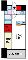 ライフフィールド二日市駅前 1LDKの間取図画像