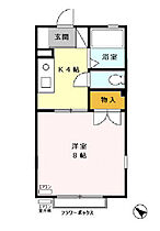 クレールキドワキ 202 ｜ 千葉県市原市君塚３丁目（賃貸アパート1K・2階・26.71㎡） その2