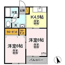 ニュー駅前ハイツ 102 ｜ 千葉県袖ケ浦市長浦駅前２丁目（賃貸アパート2K・1階・39.60㎡） その2