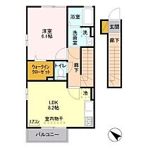 ラウレア 202 ｜ 千葉県木更津市請西東８丁目（賃貸アパート1LDK・2階・42.38㎡） その2