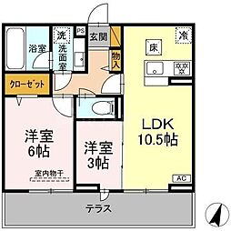 間取図画像 2LDK