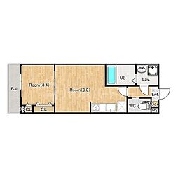 間取図画像 1LDK