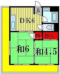 間取図画像 2DK
