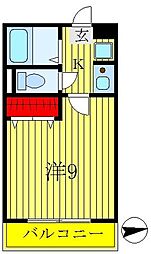 Kiaraシティ3 1Kの間取図画像