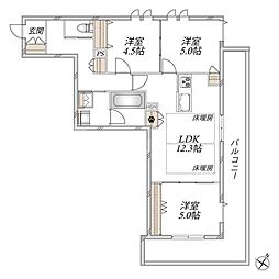 The Primrose at東松戸 3LDKの間取図画像