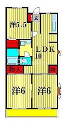 第11泉マンション 3LDKの間取図画像