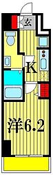 LIME RESIDENCE KITA MATSUDO 1Kの間取図画像