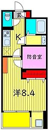 SKビル拾四番館 1Kの間取図画像