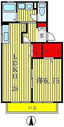 アルカンシェル 1LDKの間取図画像