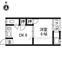 京都府京都市右京区梅津中倉町（賃貸アパート1DK・2階・24.30㎡） その2