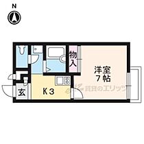 京都府京都市中京区西ノ京小堀池町（賃貸アパート1K・2階・20.28㎡） その2